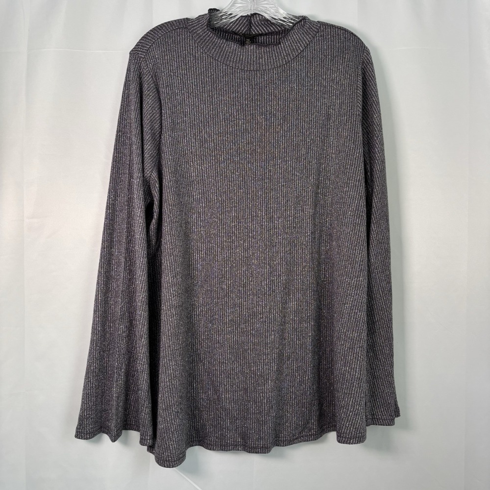 DG2 by Diane Gilman NWT Gray Sparkly Sweater 2XL‎